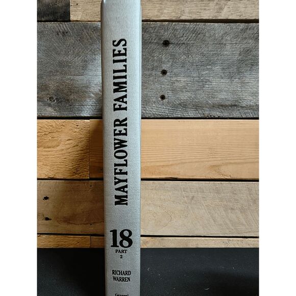 Mayflower Families through Five Generations Vol. 18 Pt. 2 (1999) HC Warren - Picture 2 of 2
